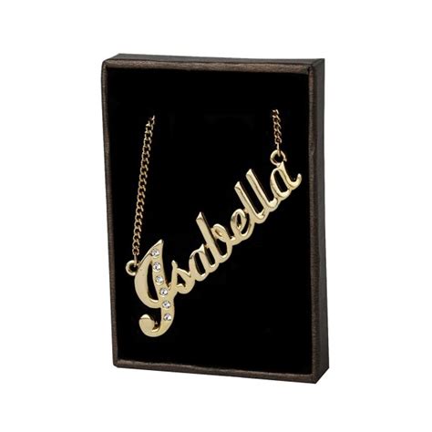 Name Necklace "Isabella" 18K Gold Plated - CK11GV66MLZ