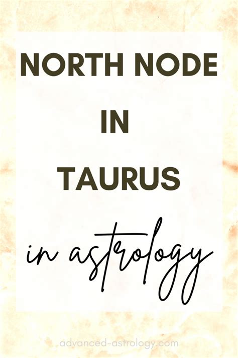 North Node in Taurus Natal Meaning in Astrology - Astrology