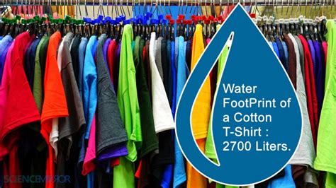 The water footprint of clothes: An unbelievable fact