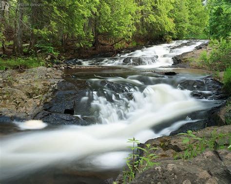 Silver River Falls, in the Keweenaw Peninsula, Michigan | Michigan ...