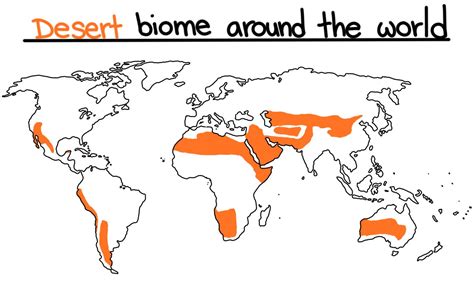 Desert Biome World Map – Map Vector