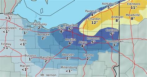 Mansfield weather: Heavy snow expected tonight