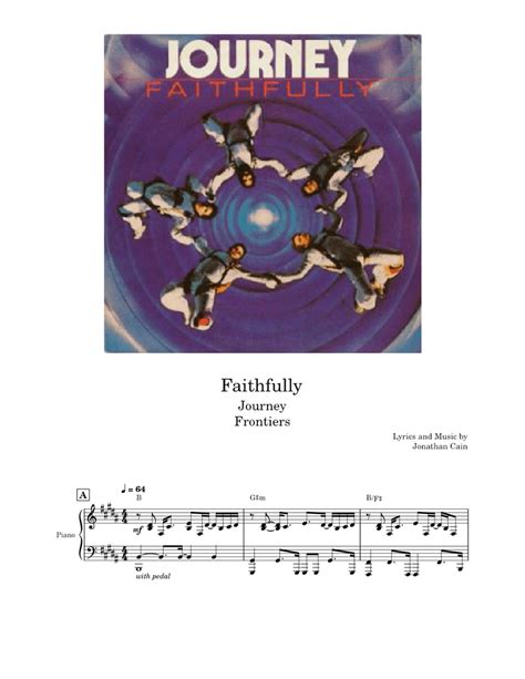 Faithfully – Journey Sheet music for Piano, Vocals (Piano-Voice ...