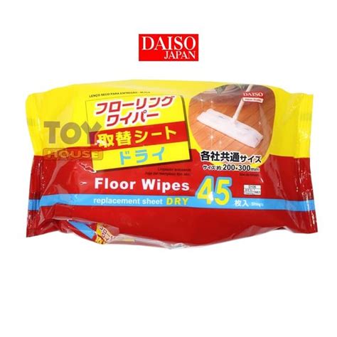 Jual DAISO Dry Floor Wipes Flooring Wiper Kain Pel Lap Sekali Pakai di ...