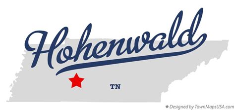 Map of Hohenwald, TN, Tennessee