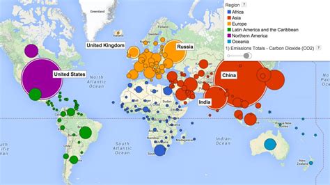 Watch the U.S. face off against China on this carbon emissions map