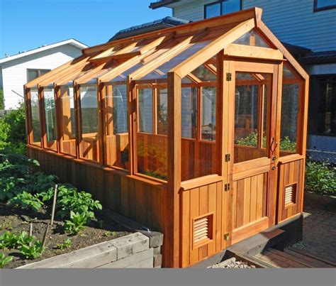 8X12 CEDAR GREENHOUSE | Cedar greenhouse, Greenhouse, Urban farming