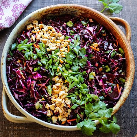 Spicy Asian Red Cabbage Slaw {Quick, Easy & Healthy Side} - Give it ...