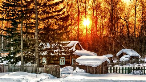 winter, Snow, Nature, Landscape, Town, Village, City, Cities Wallpapers ...