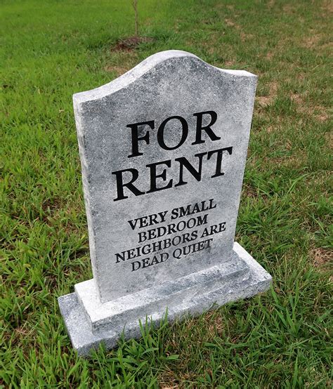 FOR RENT Silly Halloween Tombstone Yard Prop Life Size | Etsy