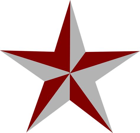 Star Red Grey - Free vector graphic on Pixabay