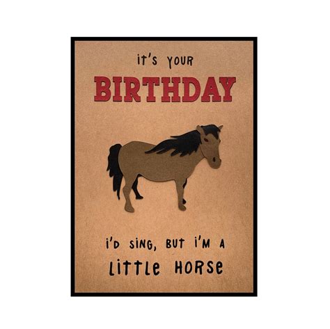 Funny Birthday Card Pun i'd Sing but I'm a - Etsy