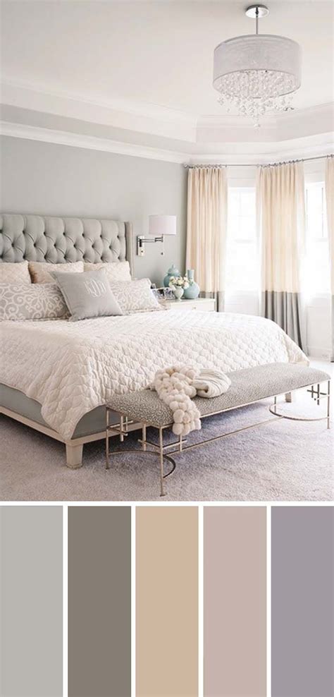 Gray White Beige Neutral Bedroom Color Scheme #bedroom #color #scheme # ...