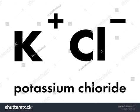 Potassium Chloride Chemical Structure Stock Vector (Royalty Free ...