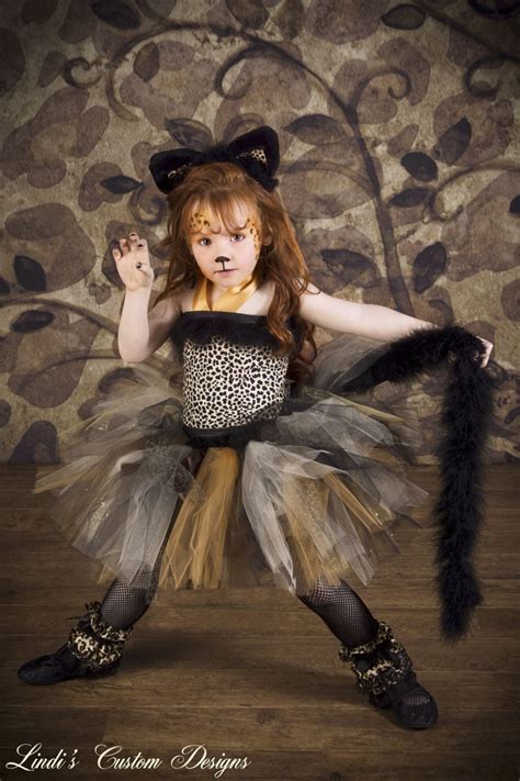 Cheetah Leopard Print Tulle Tutu Costume accented with Marabou | Etsy