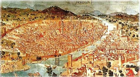 Map of Florence, Italy in 1500 | Map of florence italy, Medieval life ...