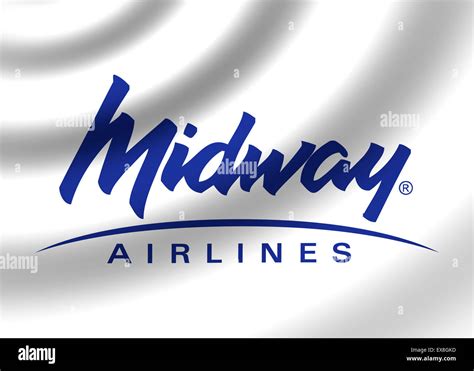 Midway Airlines logo icon flag symbol sign emblem Stock Photo - Alamy