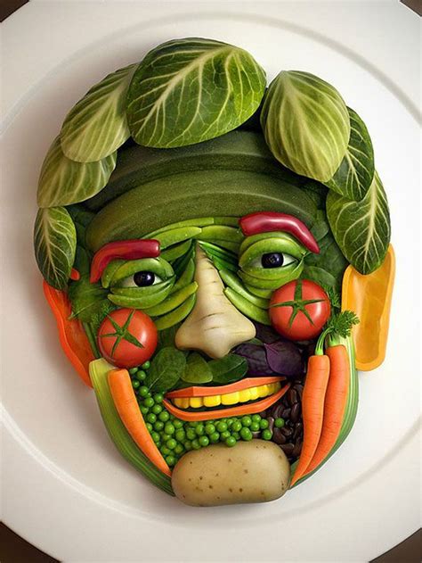 16 Awesome Food Art Ideas | Eğlenceli yiyecekler, Meyve, Yemek tasarımı