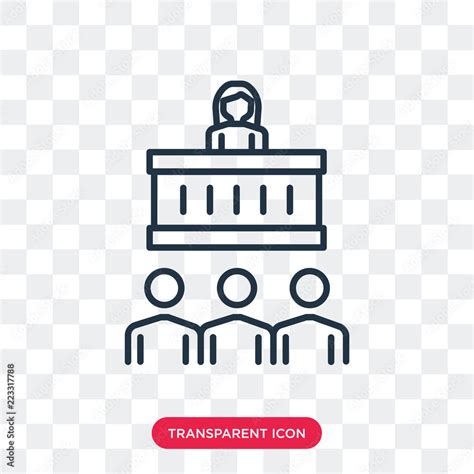 Conference vector icon isolated on transparent background, Conference ...