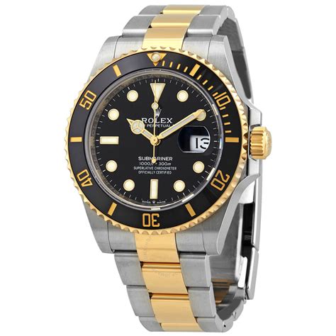 Mua Submariner Black Dial Stainless Steel and 18K Yellow Gold Bracelet ...