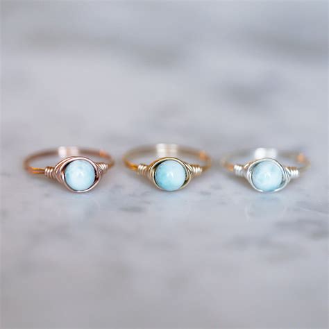 Larimar Ring – Salt City Gems