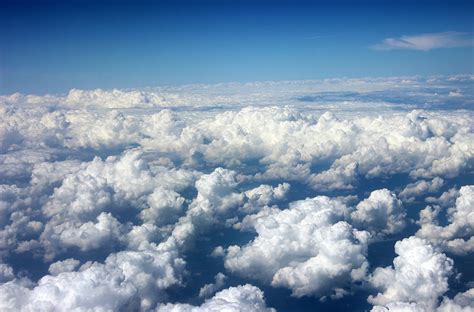 Pictures Nature Sky From above Clouds