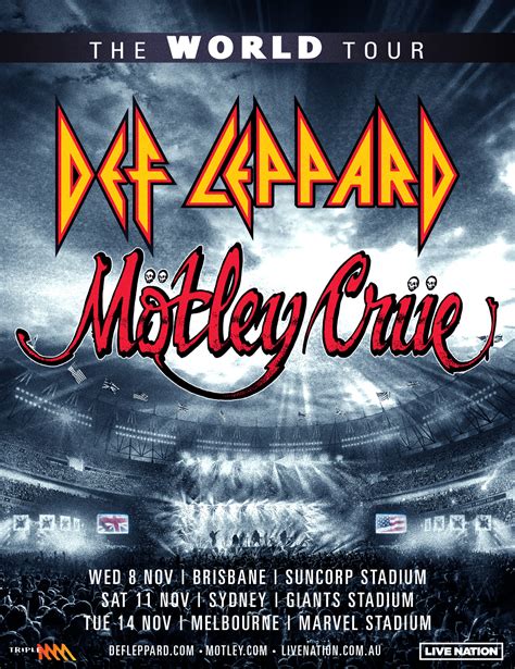 DEF LEPPARD and MÖTLEY CRÜE announce 2023 Australian dates for ‘THE ...