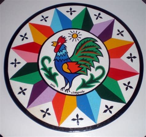 Rooster & 12 point star | Hex Signs Pennsylvania Dutch | Pinterest ...