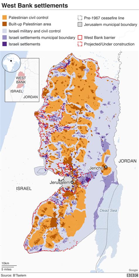 Infographic : Map detailing settlements in the West Bank. - Infographic ...