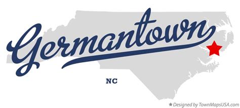 Map of Germantown, NC, North Carolina