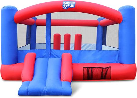 Sunny & Fun Bounce House, Inflatable Bouncy House for Kids Outdoor with ...