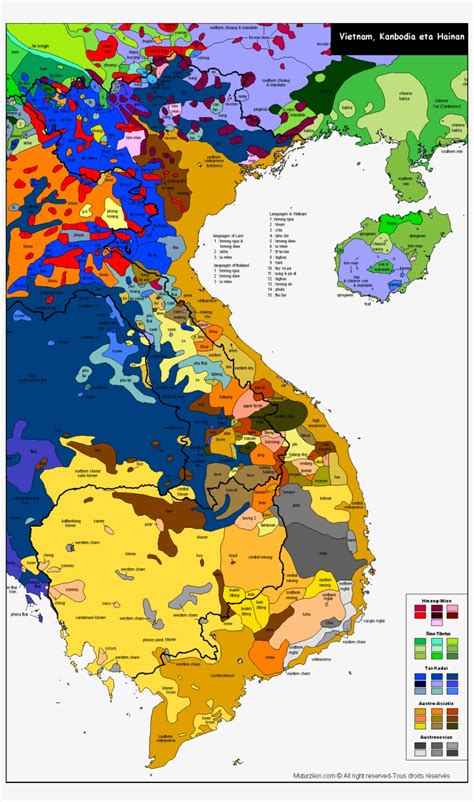 Asia Ethnic Groups Map