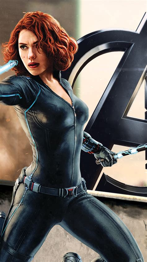 Download wallpaper: Black Widow in Avengers 1080x1920