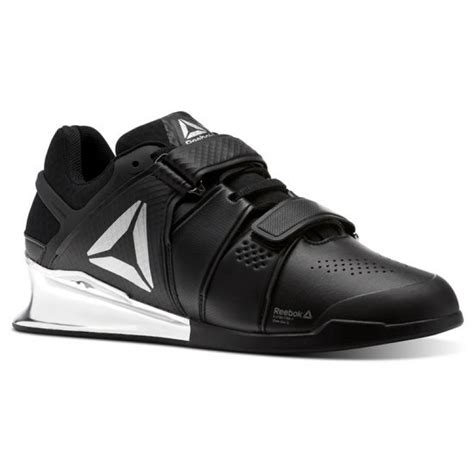 Reebok Legacy Lifter Lifting Shoes - Black/White/Silver | MonkeySports.uk