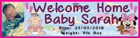 Welcome Home Baby 3 Welcome Home Baby Birthday Party Banners ...