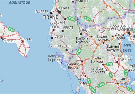 MICHELIN Gjirokastër map - ViaMichelin