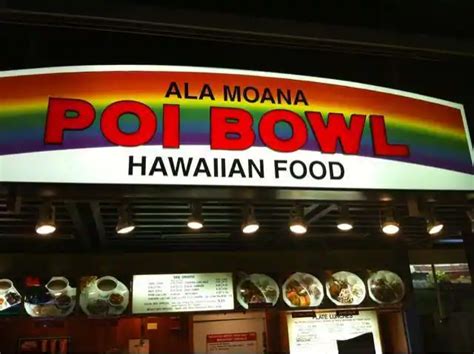 Menu of Ala Moana Poi Bowl, Honolulu, Rest of Hawaii