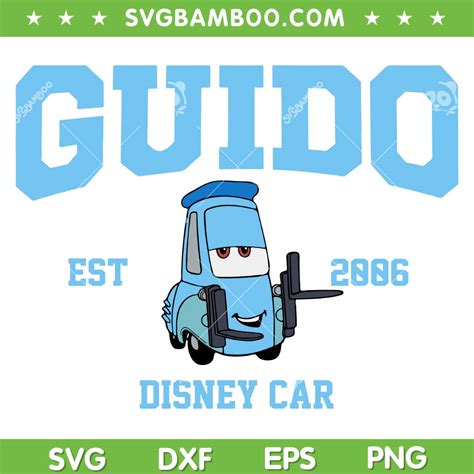 Disney Car Guido Est 2006 SVG PNG