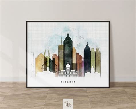 New York City Map Watercolor 2 print | Art Prints Vicky