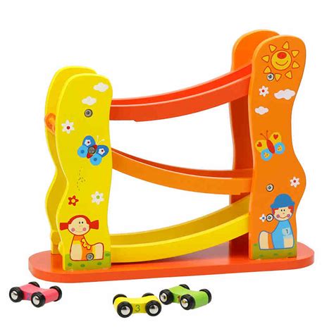 Wooden Ramp Racer ---- wooden children car toys