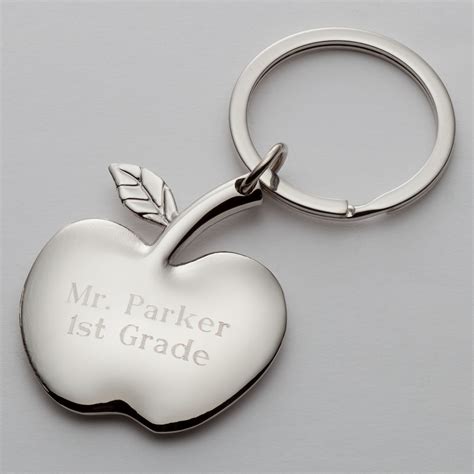 Personalized Apple Keychain----Block Font