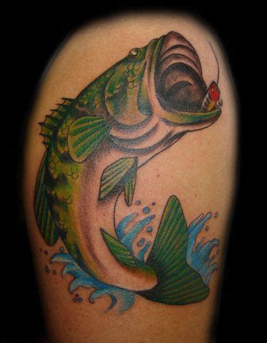 of our readers sent us this great largemouth bass tattoo in its early ...