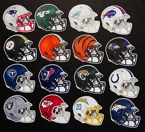 NFL Team Helmet Design Stickers - Etsy