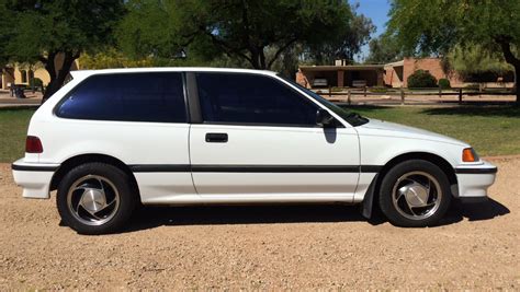 AZ Honda Civic SI 1990 White EF Hatchback 5-Speed A/C Stock - Honda-Tech