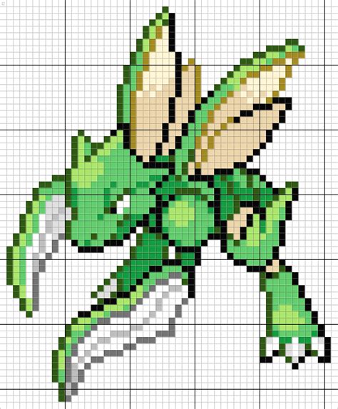 Scyther Pixel Art Pokemon, Pokemon Chart, Pokemon Bead, Pokemon Pattern ...