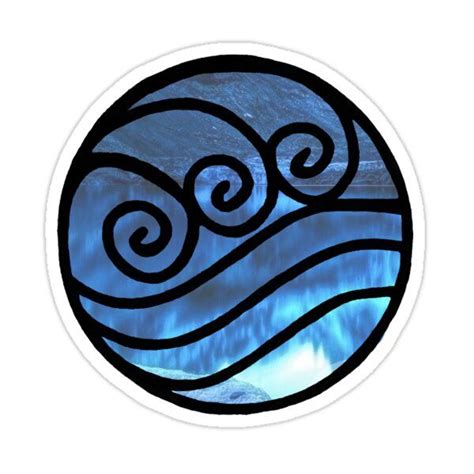 Avatar Water Tribe Symbol Sticker by Stephanie Ward-Harvey | Avatar ...