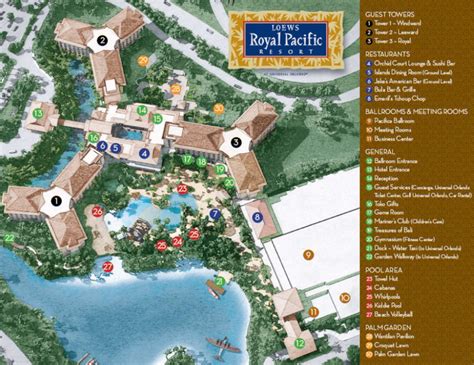 Royal Pacific Resort Map