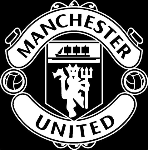 Manchester United Logo Black And White Vector , Png, Transparent Png HD ...