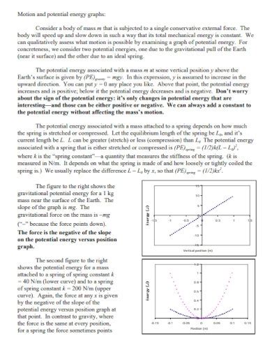 Potential Energy - Examples, PDF | Examples