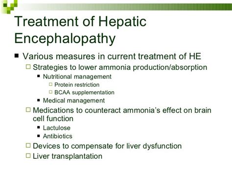 Nutritional Management of Hepatic Encephalopathy